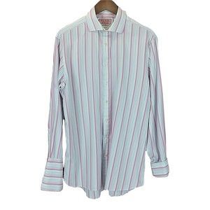 Pink Thomas Pink Mens Striped French 